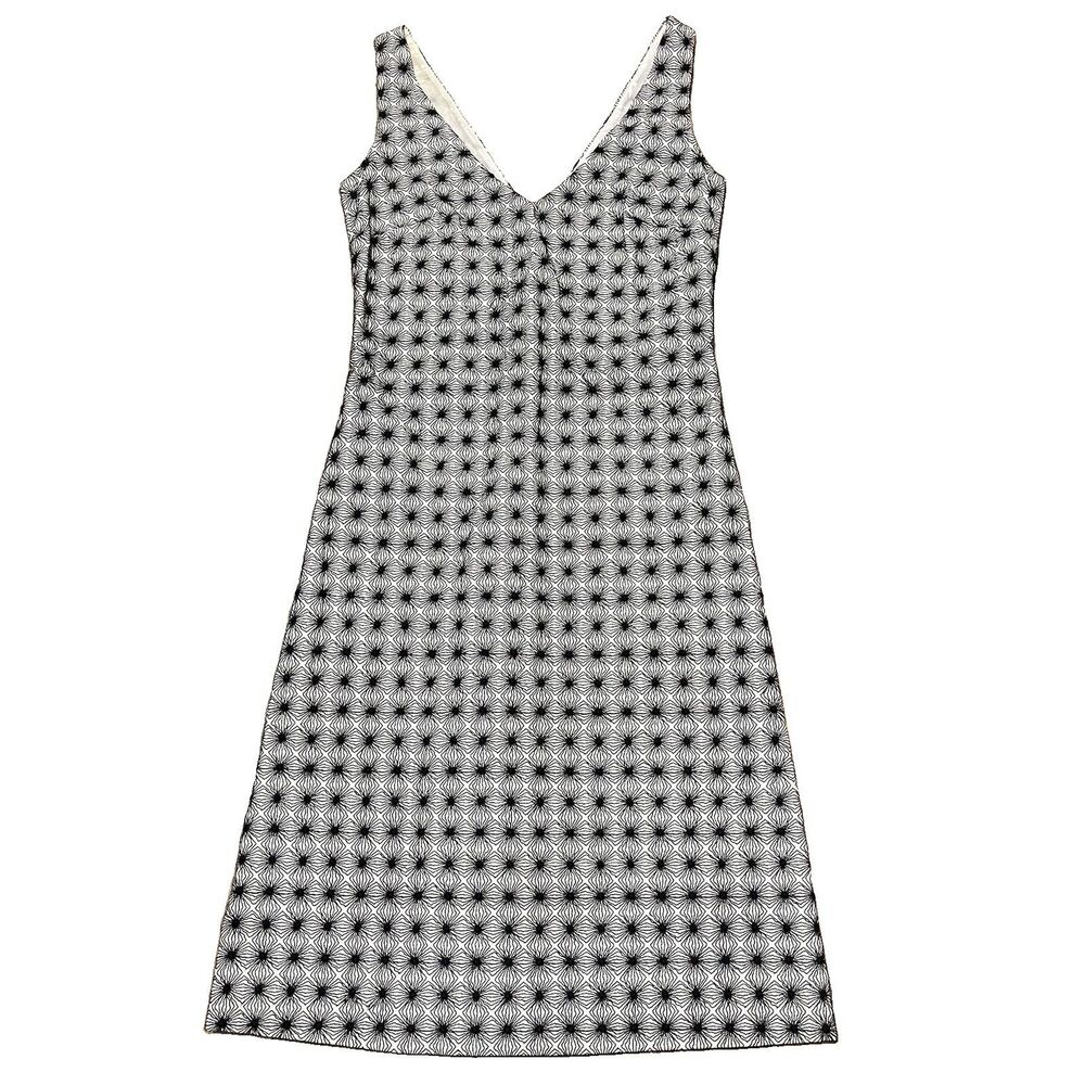 Piazza Sempione Geometric Print Sheath Dress US 2 IT 38 Sleeveless Luxe Italy
